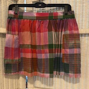 Colorful Plaid Girl Skirt